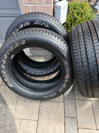 275/55/20 Bridgestone Duellers All Season Tires