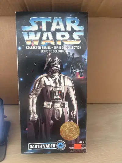 This is a Kenner Star Wars 12 inch Collector series Darth Vader action figure from 1996, fully Posea...