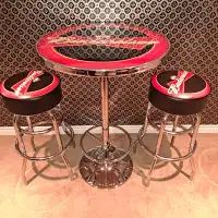 Mancave Ultimate Budweiser Game Room 3 Piece Pub Table Set