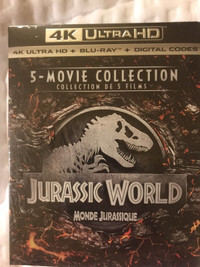 Jurassic World 5-Movie 4K Ultra HD complete collection!