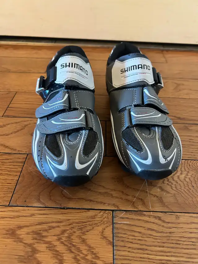 Souliers de vélo Shimano MO87 spd 7.6us 41eu cyclism cleats in Clothing, Shoes & Accessories in City of Montréal - Image 4