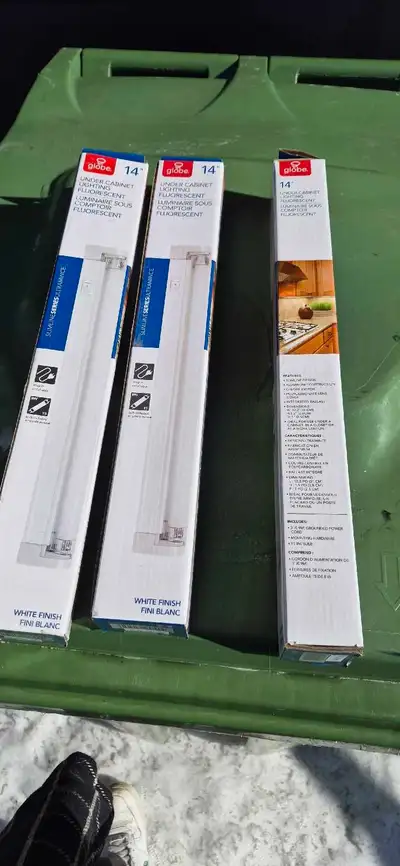 3x Globe Electric 14" Under Cabinet Lights, View more