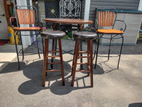 Ashley pub table and stools