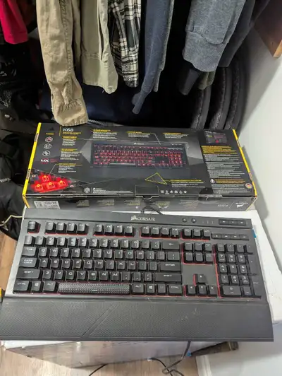 Corsair gaming accessories Corsair K68 mechanical keyboard Corsair M65 pro wired mouse Corsair Void...