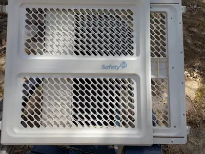 Safety gate. Important stuff. Solid and nice. Good from newborn., View more