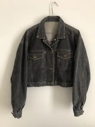 VINTAGE ESPRIT CHOPPED  TEEN/WOMENS  JEAN  JACKET, View more