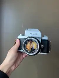 Nikon f with lens