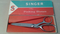 SINGER Pinking Shears/Scissors (for Sewing/Dress Making/Tailor)