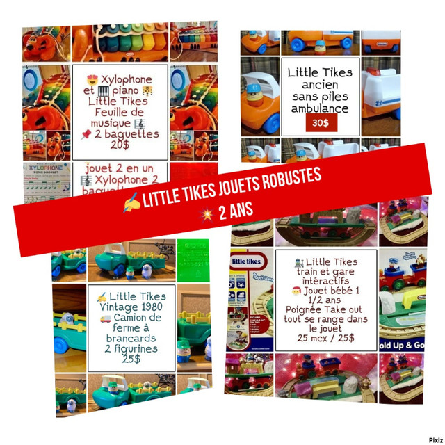 Little Tikes 4 jouets robustes de base 20$+ Rares dans Jouets et jeux  à Laval/Rive Nord