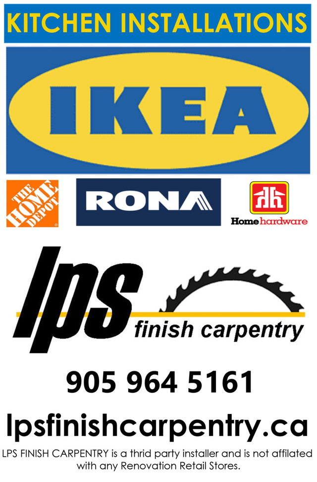 IKEA KITCHEN INSTALLATIONS / FINISH CARPENTRY in Renovations, General Contracting & Handyman in St. Catharines - Image 2