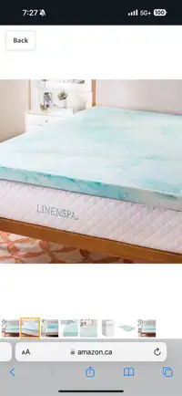 LINENSPA mattress topper, size twin XL
