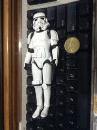 Rare Vintage Star Wars Storm Trooper Metal Action figure