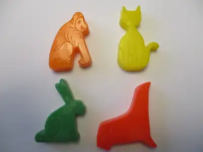 Animal Shape Cookie Cutters Vintage Set of 4, View more
