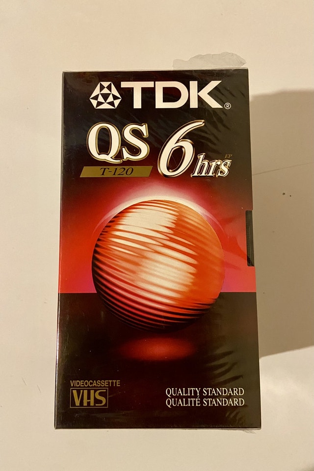TDK QS 6 Hours T120/246m Blank VHS Tapes Pack Of 5 CDs, DVDs & Blu