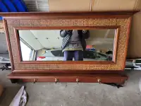 Accent  Mirror with Hooks.( Pier One)