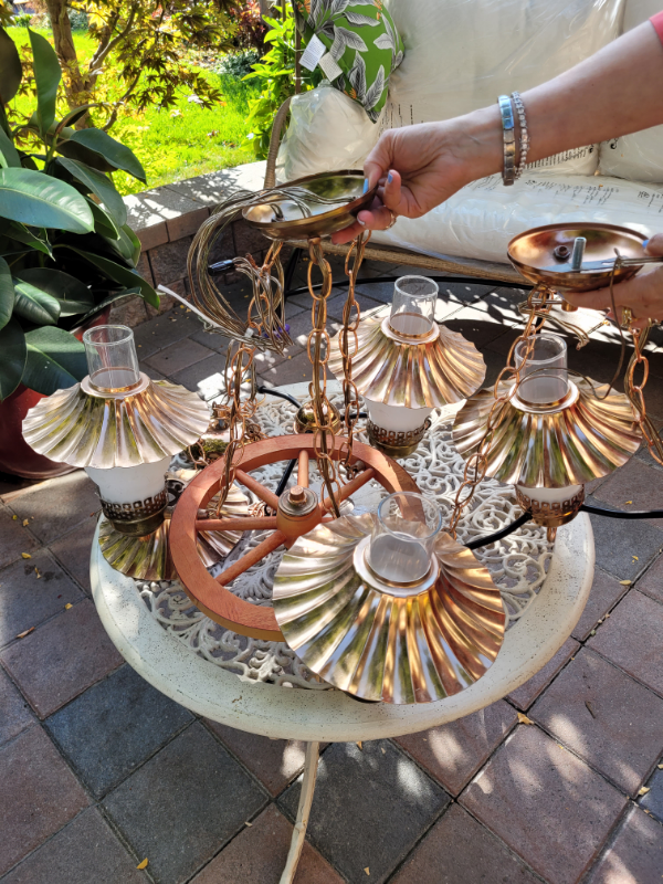 Rustic Ceiling Fixtures - one Large 2 small in Indoor Lighting & Fans in Markham / York Region - Image 4