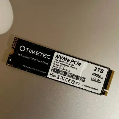 Timetec 2TB NVMe PCIe M.2 SSD, View more