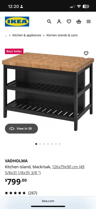 ikea kitchen island, View more
