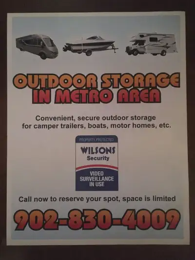 Outdoor Storage in the Metro Area for Boats,RV's, campers, trailers, cars , trucks, etc. Anything yo...