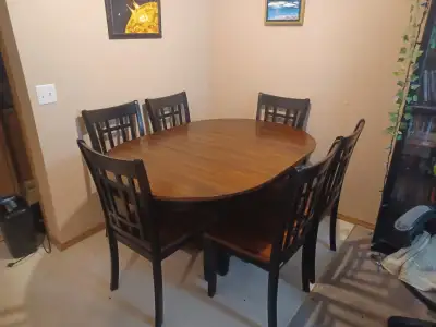 Dining room Table and 6 chairs, View more
