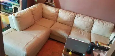 Genuine leather sectional sofa, View more