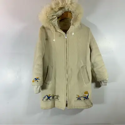 Vintage Hudsons bay pire Virgin wool Winter parka coat, View more