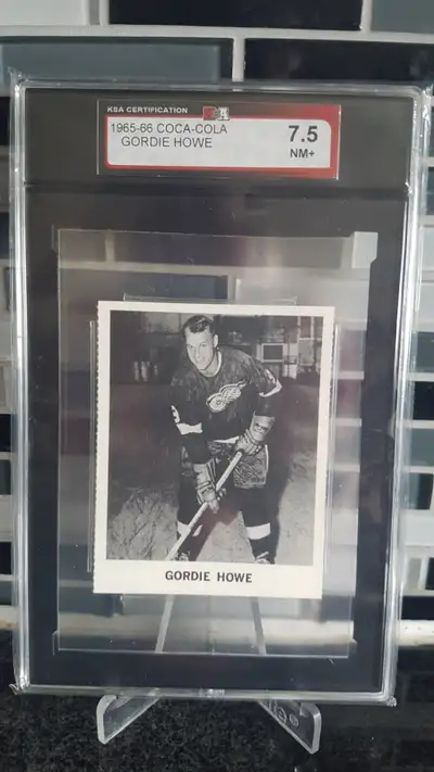 Vintage Gordon howe Coca Cola Card, View more