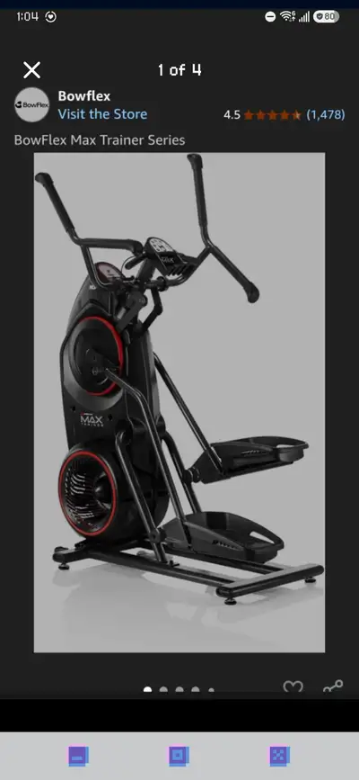 Bowflex Max Trainer M3 eliptical stepper, View more