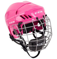 CCM HT 70C Tacks 70 Combo Hockey Helmet - Youth - Pink (3-7 YO)