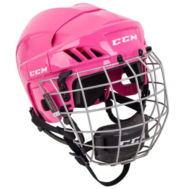 CCM HT 70C Tacks 70 Combo Hockey Helmet - Youth - Pink (3-7 YO) in Hockey in Ottawa