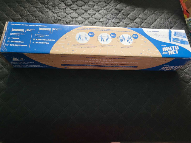 New Boulder INSTA NET Portable Pickleball Badminton Tennis net in Tennis & Racquet in City of Toronto - Image 3