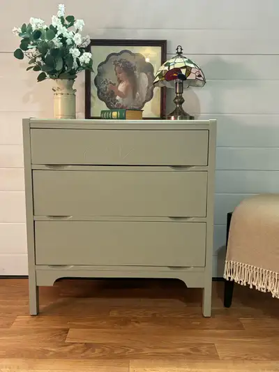 Vintage Wood 3 Drawer Dresser - Chest of Drawers , View more