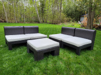 5 Piece Patio Set with Cushions