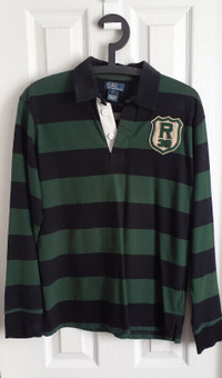 Ralph Lauren Boys' Long Sleeved Rugby Shirt SIZE L