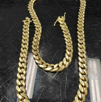 120 Grams 10K Gold Cuban Chain