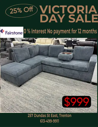 Victoria Day Sale on Furniture , View more