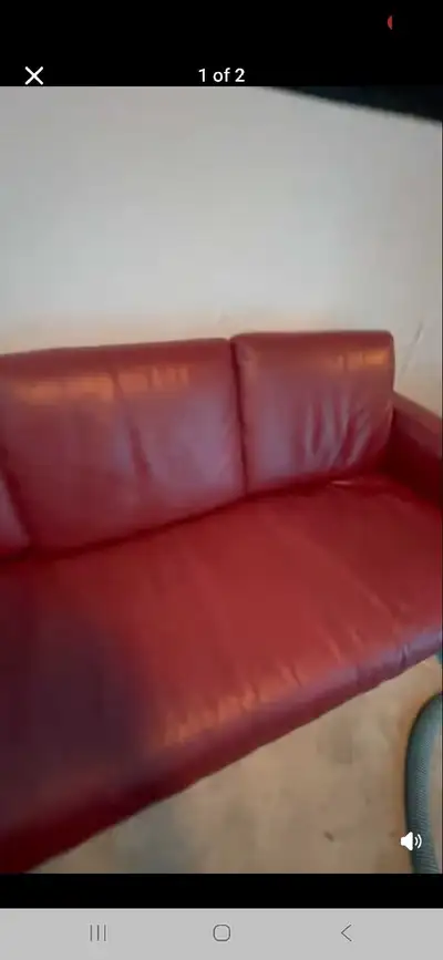 Red Leather Couch, View more