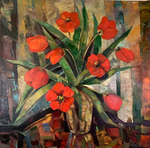 Flowers oil paintings in Arts & Collectibles in City of Toronto - Image 3