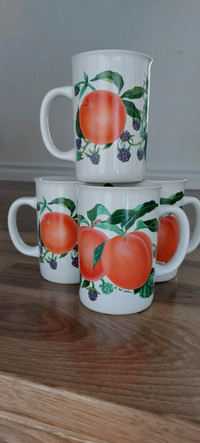 Peach Pattern cups