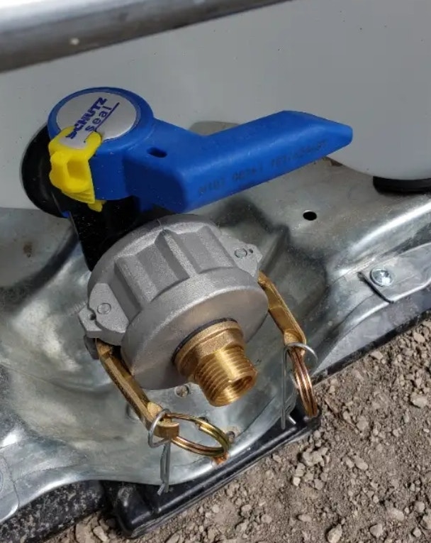 Garden hose adapters for any ibc tote fit all valve styles Outdoor