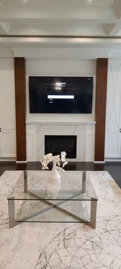 HANDYMAN SERVICES ... Tv mounting TV wall mount installation Electric fireplace installation Soundba...