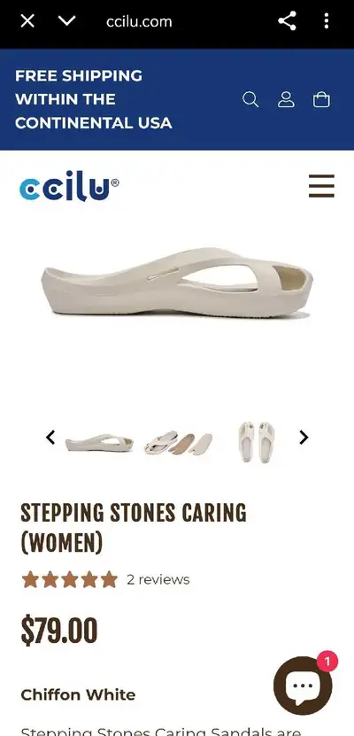 CCILU Sandal Size 5, View more