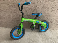 Kids  12” run/ pedal bike