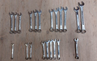 Combination wrenches, Metric & SAE,  $.50 each