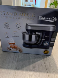 Stand Mixer, 6QT 660W 6-Speed Tilt-Head Food Mixer, Kitchen Elec