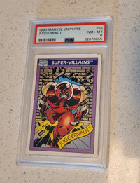 1990 Juggernaut Marvel Universe Impel Card #55 PSA 8 Near Mint