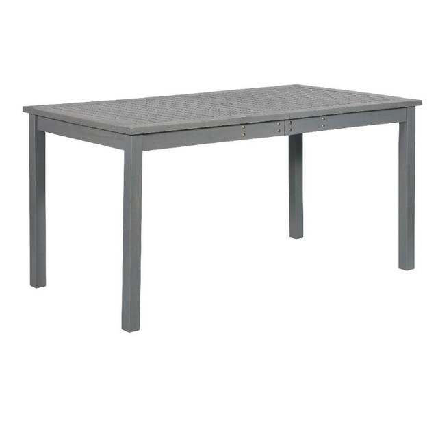 Simple Outdoor Dining Table in Grey Wash in Dining Tables & Sets in Mississauga / Peel Region