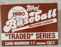 1990 TOPPS TRADED baseball … FACTORY SET … JUSTICE, OLERUD RCs