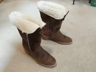 Brown Suede Boots - size 8.5, View more