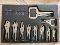 Irwin Tools Tools VISE-GRIP Locking Pliers Set with Tray, 10pcs